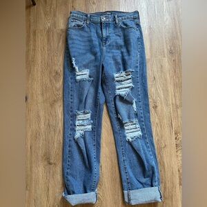 Distressed Blue Jeans - Fashion Nova: Size 3